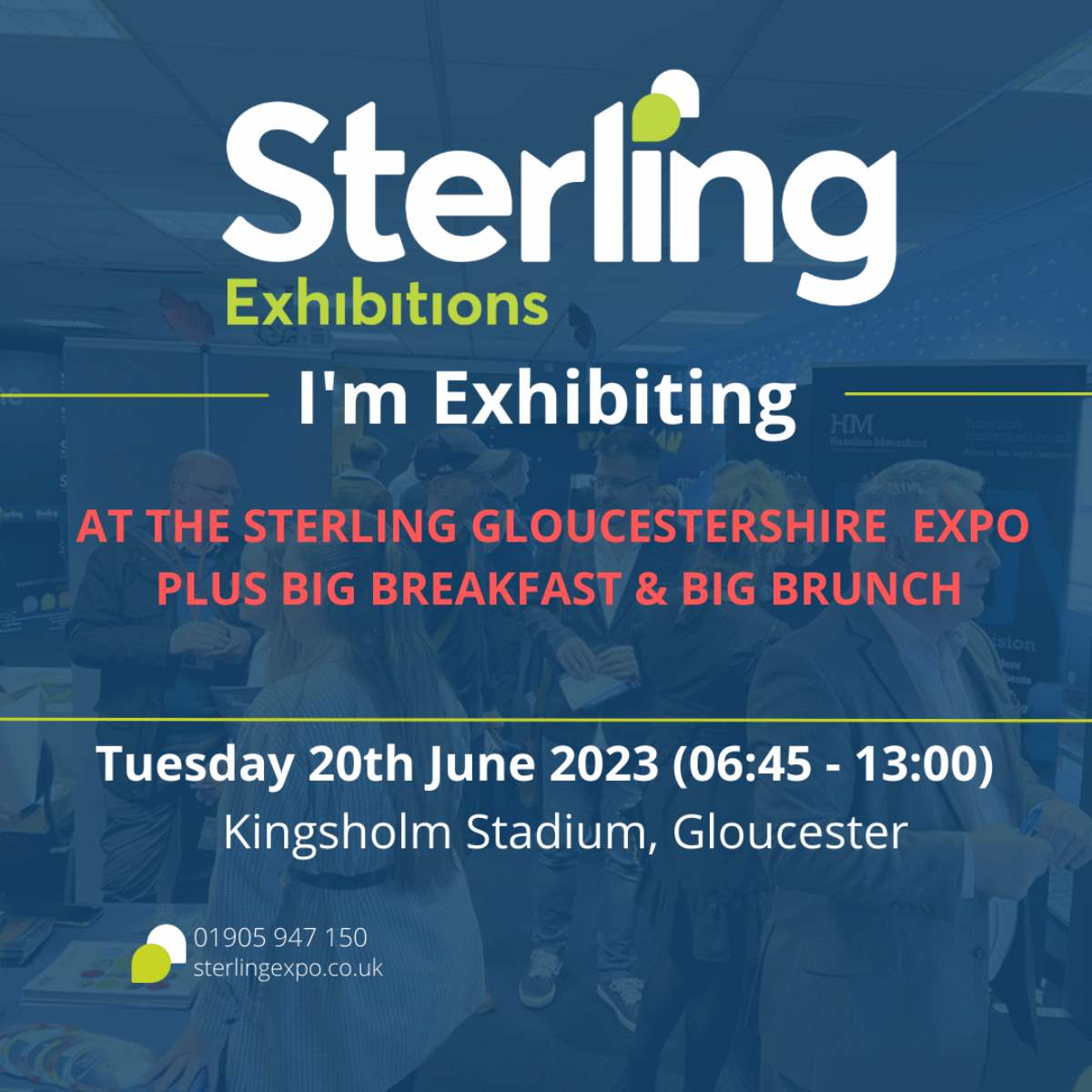 Sterling Gloucestershire Expo next Tuesday, 20th June, at the Kingsholm Stadium!